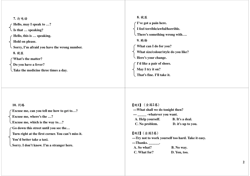 语法满分冲刺17：常见情景对话题解题技巧.pdf_第2页