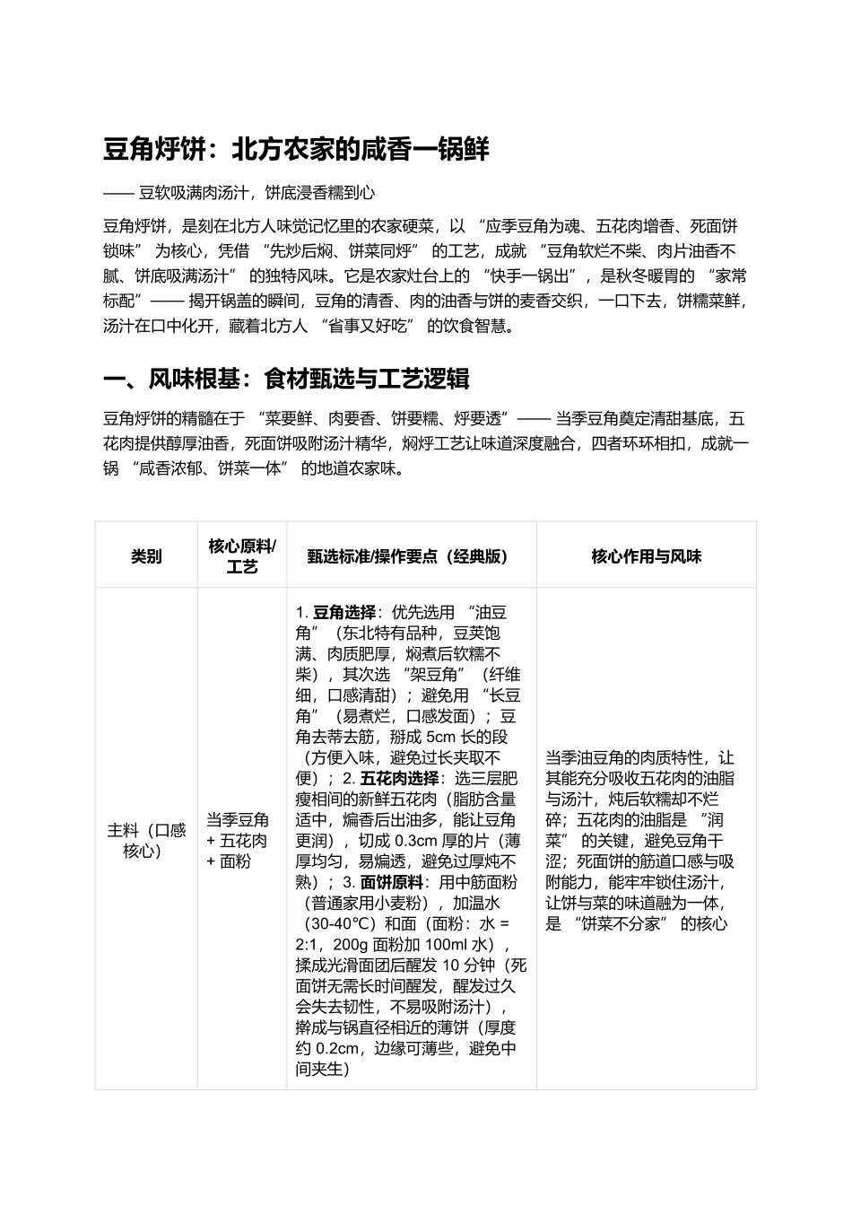 豆角烀饼：北方农家的咸香一锅鲜.docx_第1页