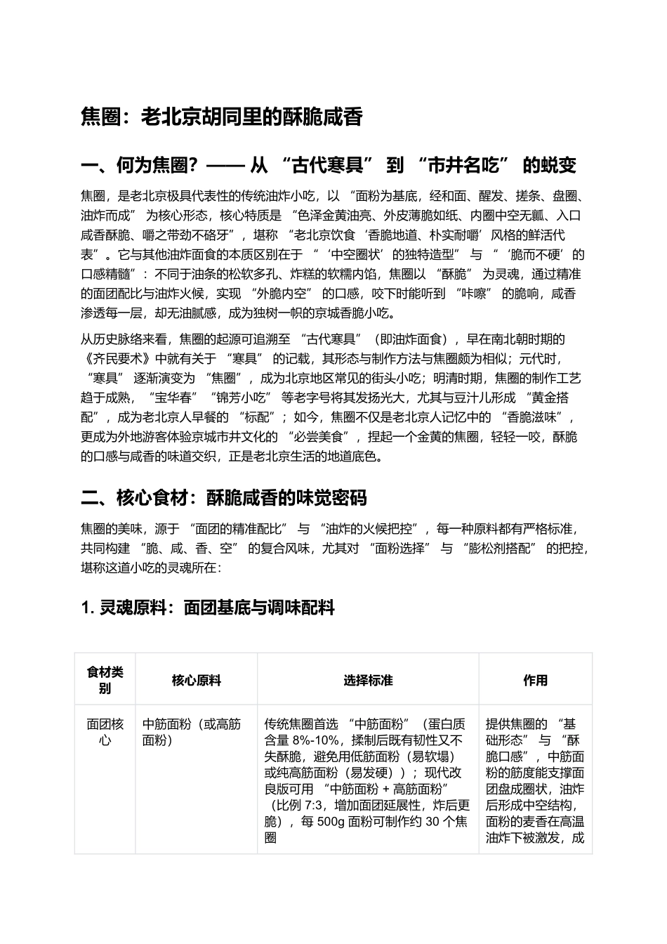 焦圈：老北京胡同里的酥脆咸香.docx_第1页