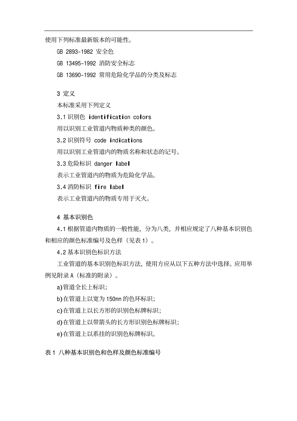 GB 7231-2003工业管道的基本识别色、识别符号和安全标识.pdf_第2页