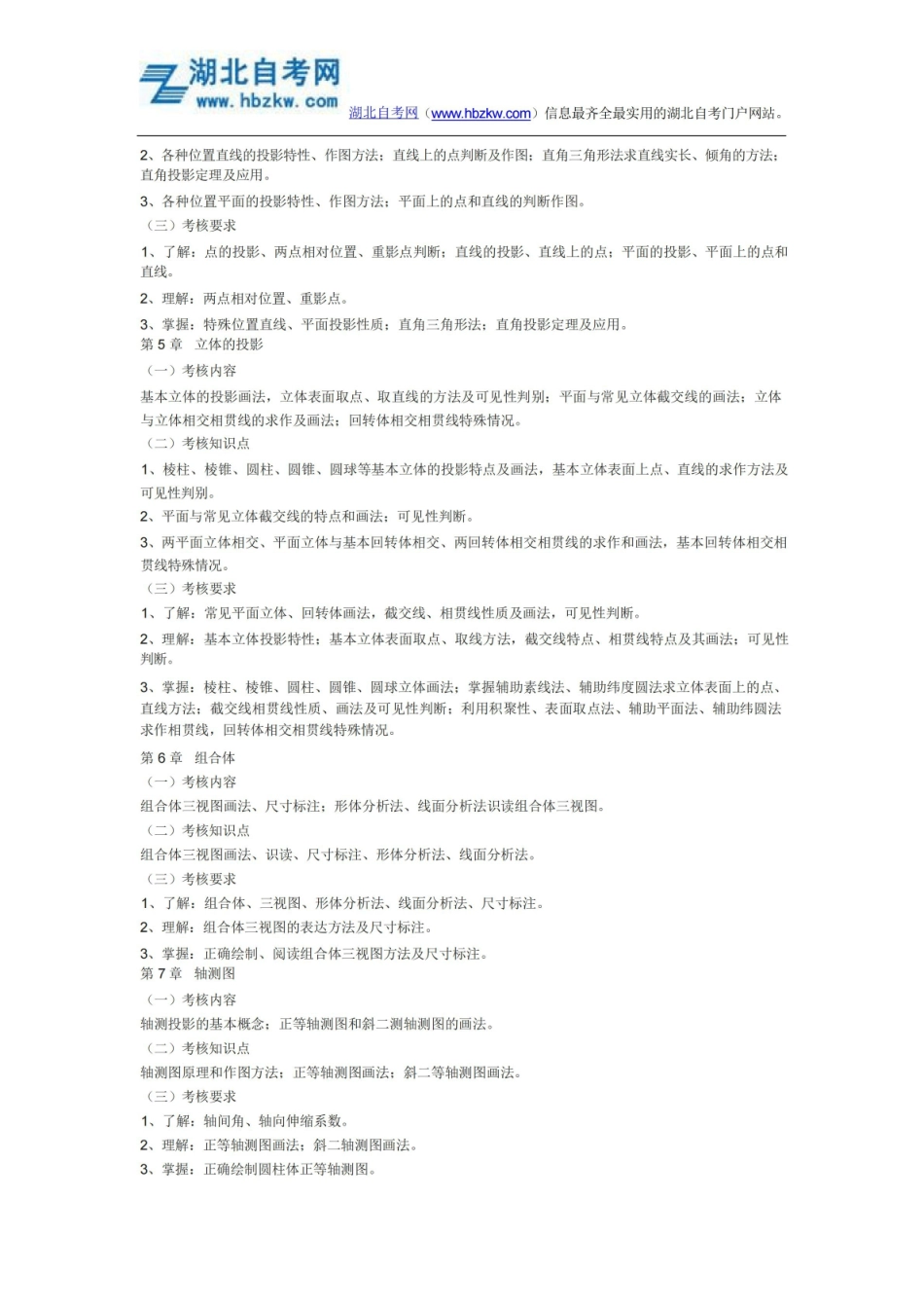 2015年荆楚理工学院普通专升本机械制图考试大纲.pdf_第2页