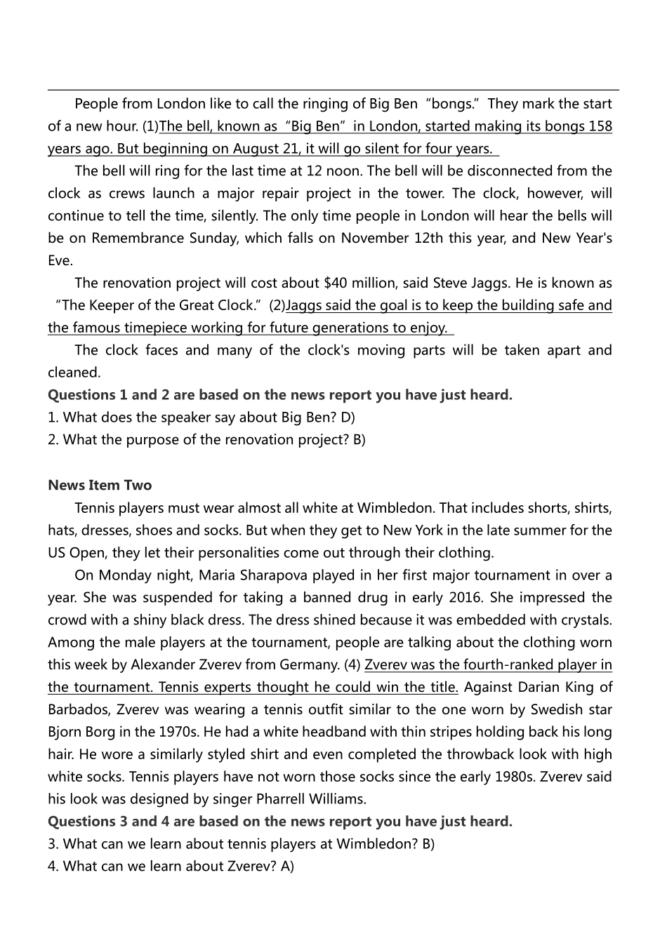 2024年12月英语四级押题密卷（NO.2）解析.pdf_第2页