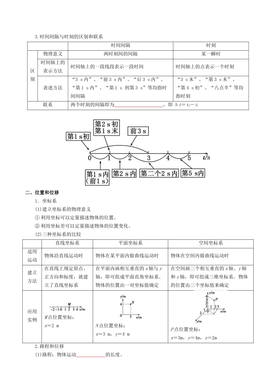 【01-初高衔接】衔接点02时间位移(学生版)-2025年初升高物理暑假衔接讲练(通用版).docx_第2页