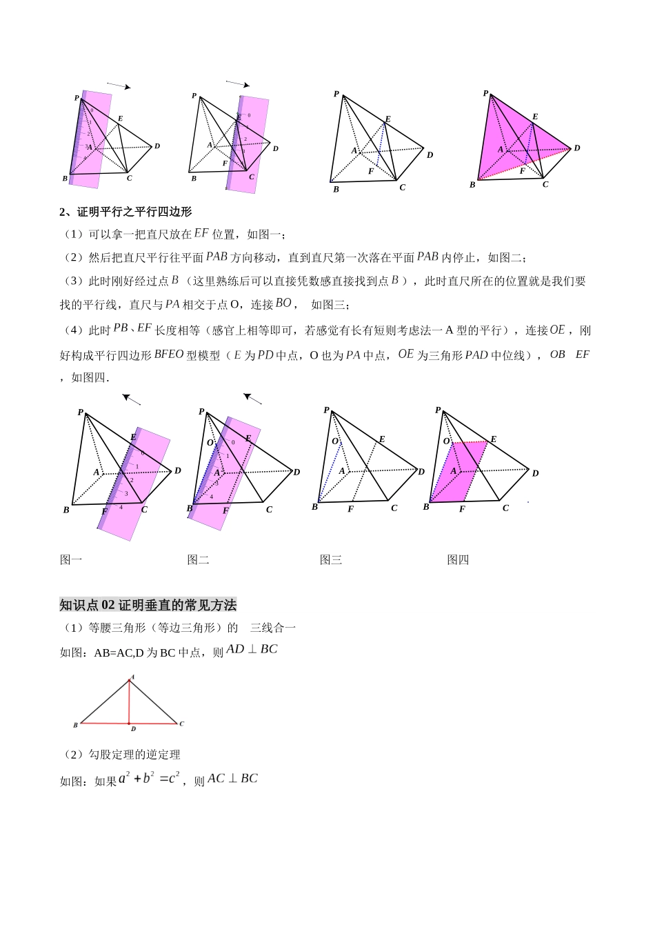 【01-暑假复习】第08讲线面、面面的平行与垂直问题全归纳(思维导图+知识串讲+14大考点+复习提升)(学生版)-2025年新高二数学暑假衔接讲练(人教A版).docx_第2页
