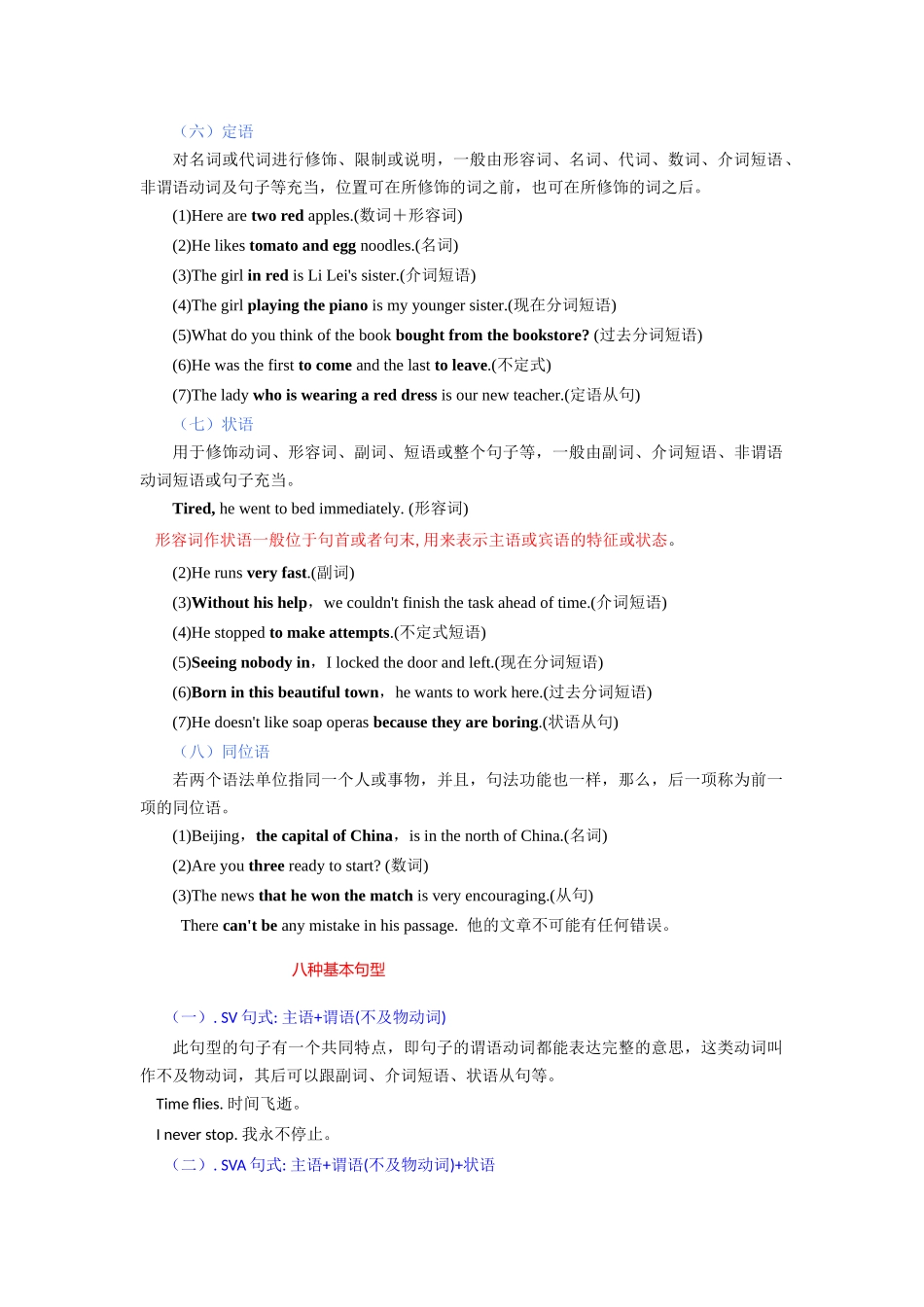 【01-暑假复习】专题02句子成分和基本句型(初高中衔接)(教师版)-2025年新高一英语暑假衔接讲练(译林版).docx_第3页