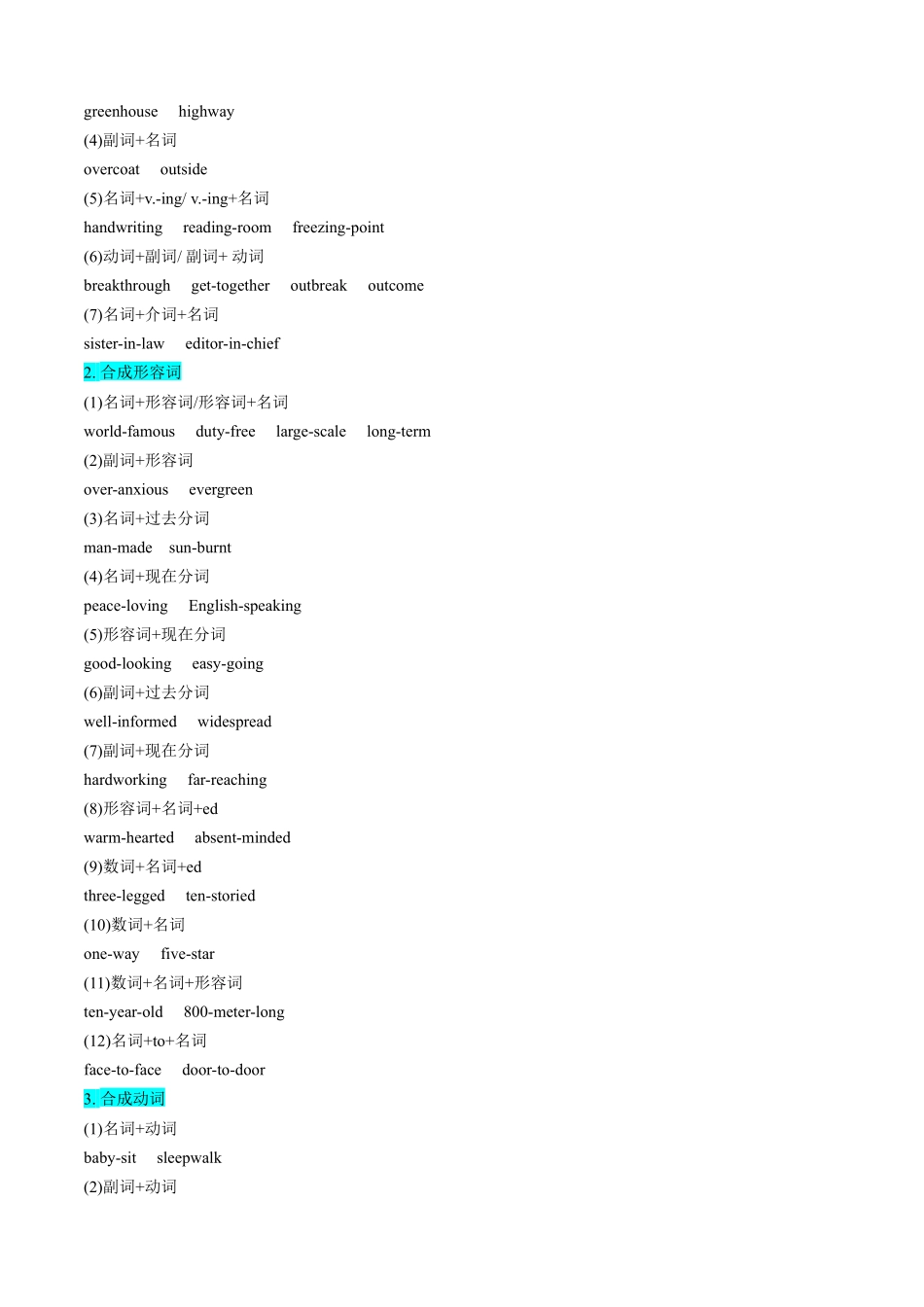 【01-暑假复习】专题03构词法(学生版)-2025年新高一英语暑假衔接讲练(译林版).docx_第2页