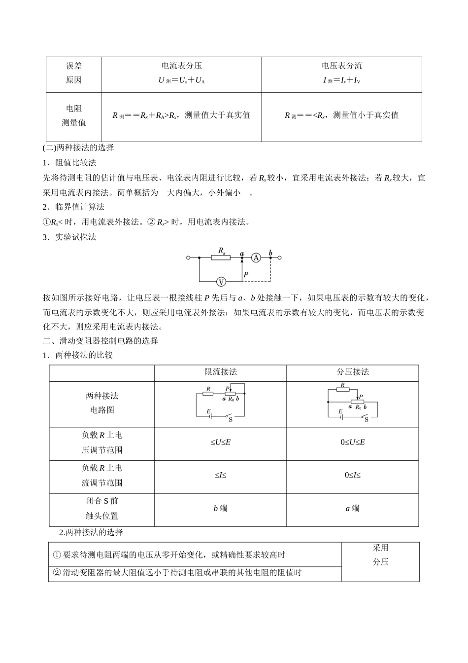 【01-暑假复习】专题04电学实验(学生版)-2025年新高二物理暑假衔接讲练(人教版).docx_第3页