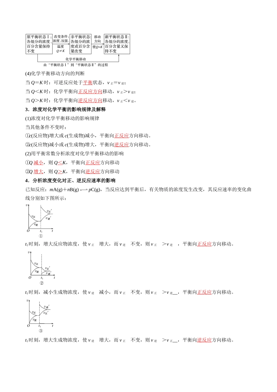 【02-暑假预习】第06讲化学平衡的影响因素(教师版)-2025年新高二化学暑假衔接讲练(人教版).docx_第2页