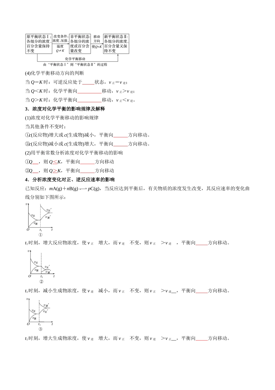 【02-暑假预习】第06讲化学平衡的影响因素（学生版）-2025年新高二化学暑假衔接讲练(人教版).docx_第2页