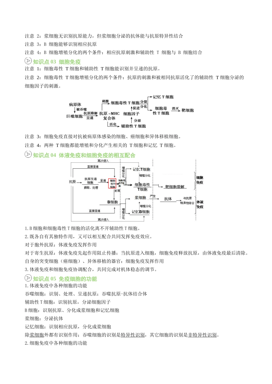【02-暑假预习】第12讲特异性免疫（教师版）-2025年新高二生物暑假衔接讲练(人教版).docx_第2页