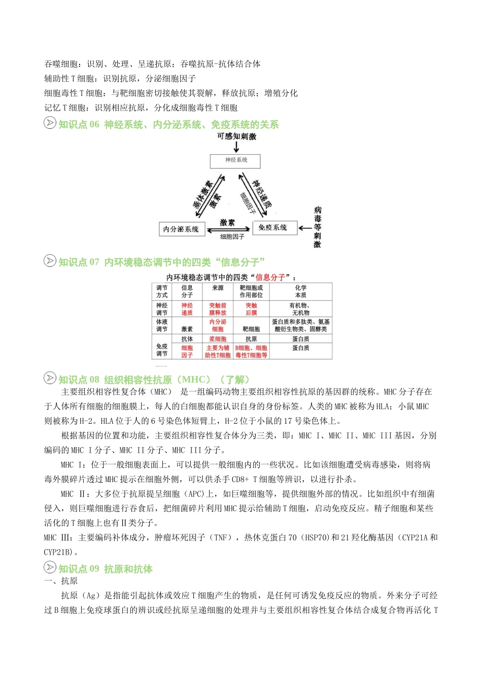 【02-暑假预习】第12讲特异性免疫（教师版）-2025年新高二生物暑假衔接讲练(人教版).docx_第3页