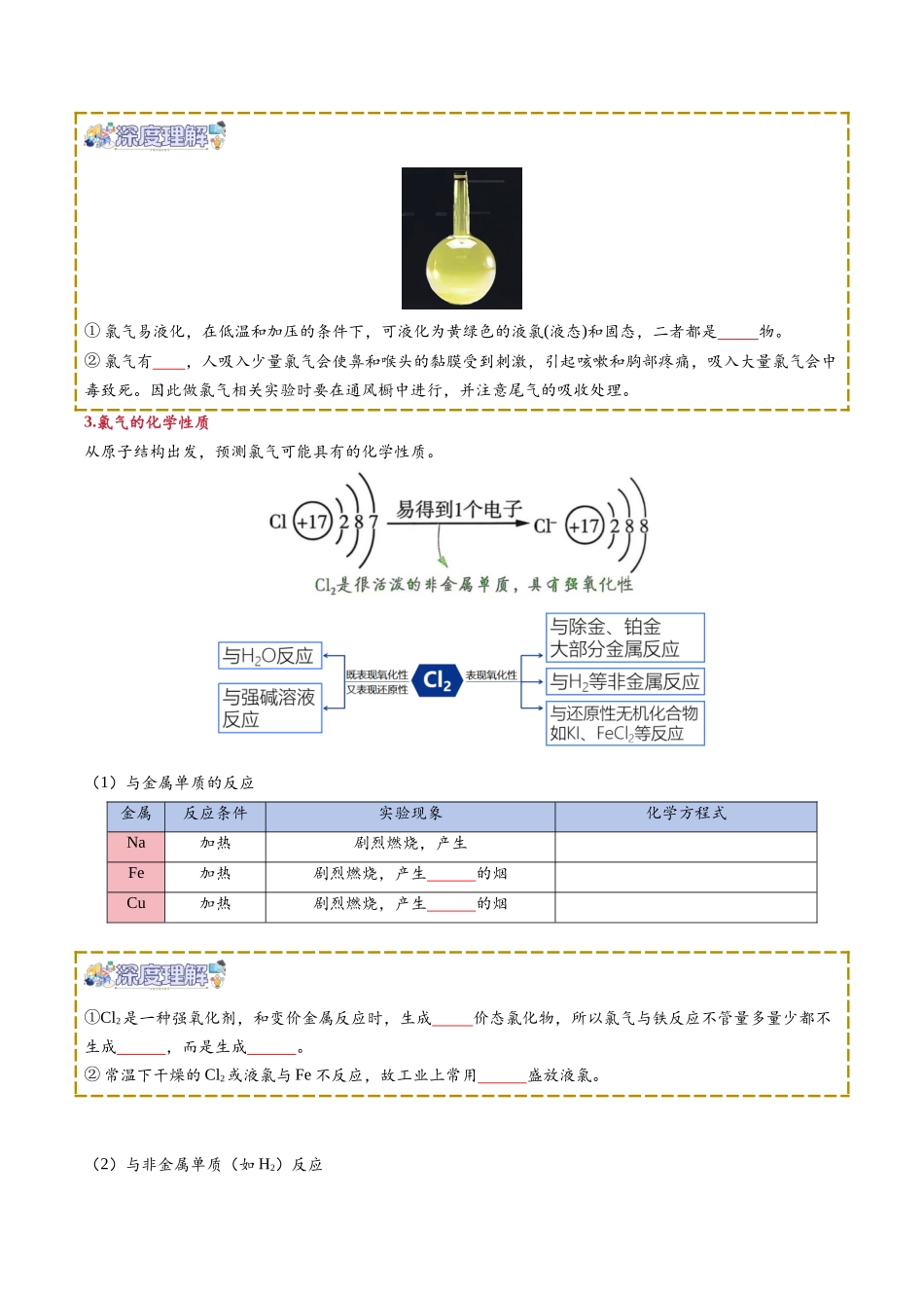 【02-新课预习】第05讲氯及其化合物(学生版)-2025年新高一化学暑假衔接讲练(人教版).docx_第2页