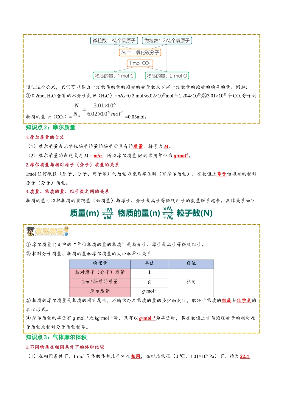 【02-新课预习】第06讲物质的量(教师版)-2025年新高一化学暑假衔接讲练(人教版).docx_第3页