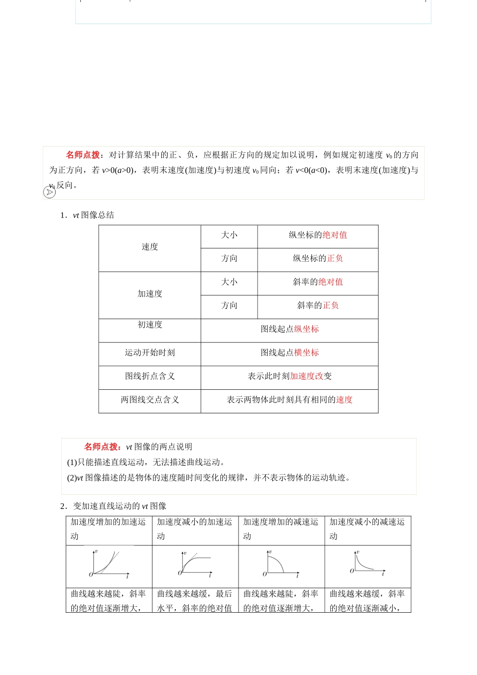 【02-新课预习】第06讲匀变速直线运动的速度与时间的关系(教师版)-2025年新高一物理暑假衔接讲练(人教版).docx_第3页