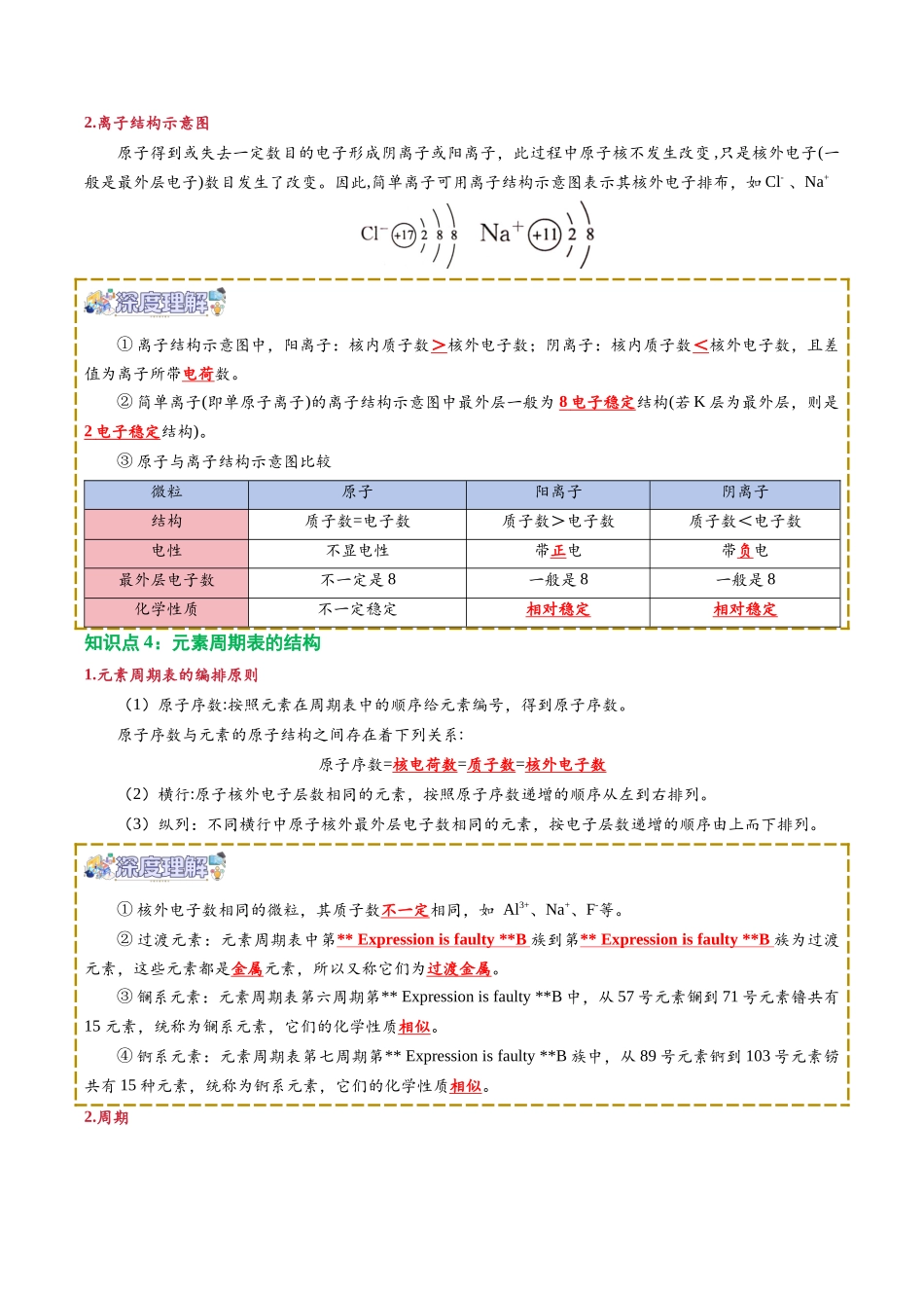 【02-新课预习】第09讲原子结构与元素周期表(教师版)-2025年新高一化学暑假衔接讲练(人教版).docx_第3页