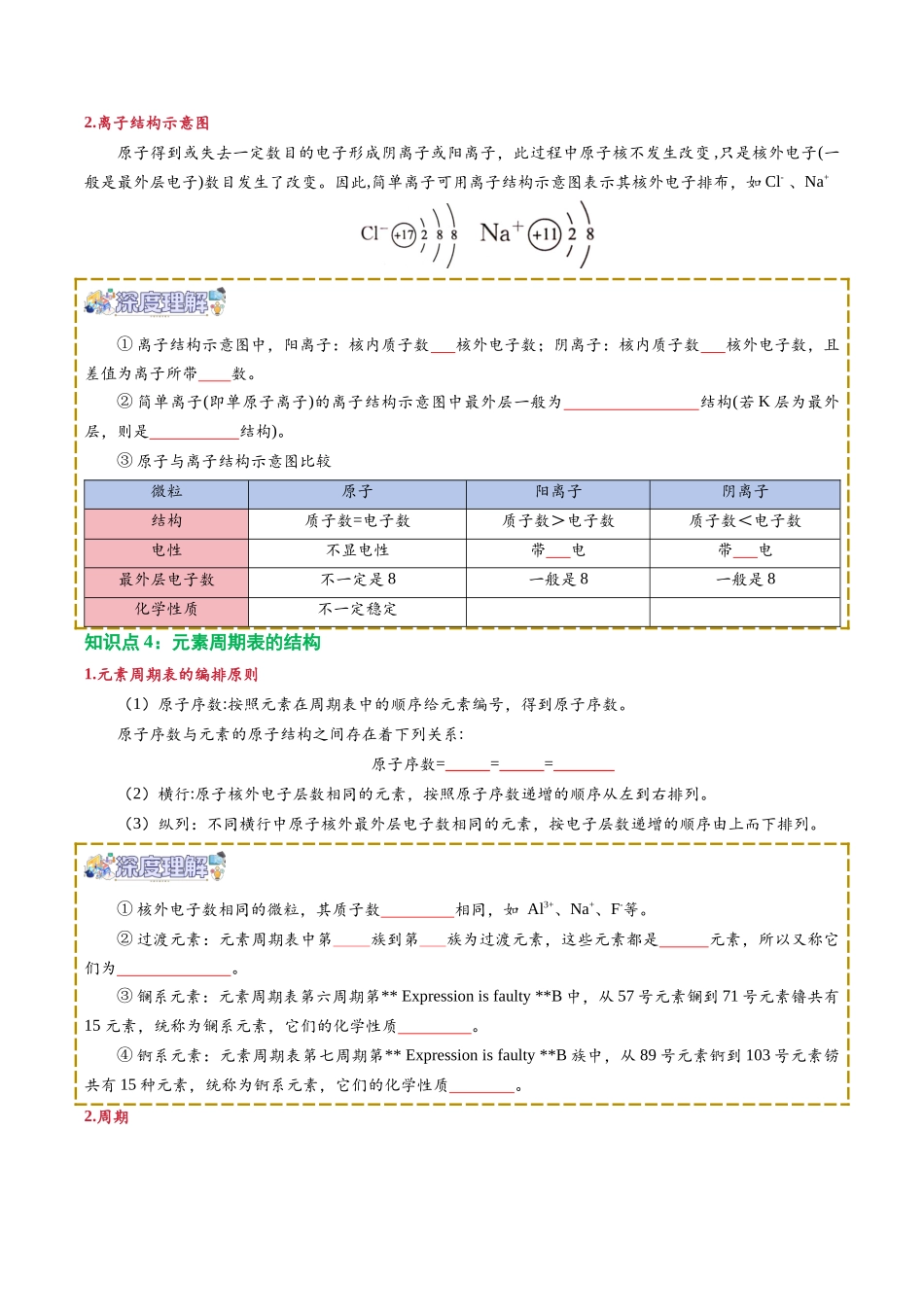 【02-新课预习】第09讲原子结构与元素周期表（学生版）-2025年新高一化学暑假衔接讲练(人教版).docx_第3页