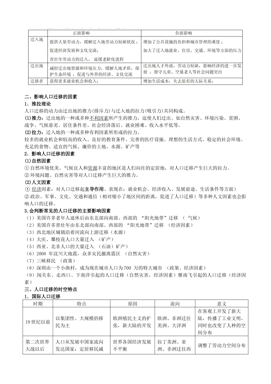 【新教材】高中地理人教版（2019）必修第二册全册知识点.docx_第3页