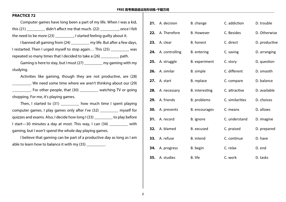 06_第六阶段_完形填空71-100.pdf_第2页
