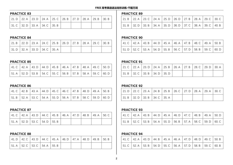 06_第六阶段_完形填空71-100答案.pdf_第2页