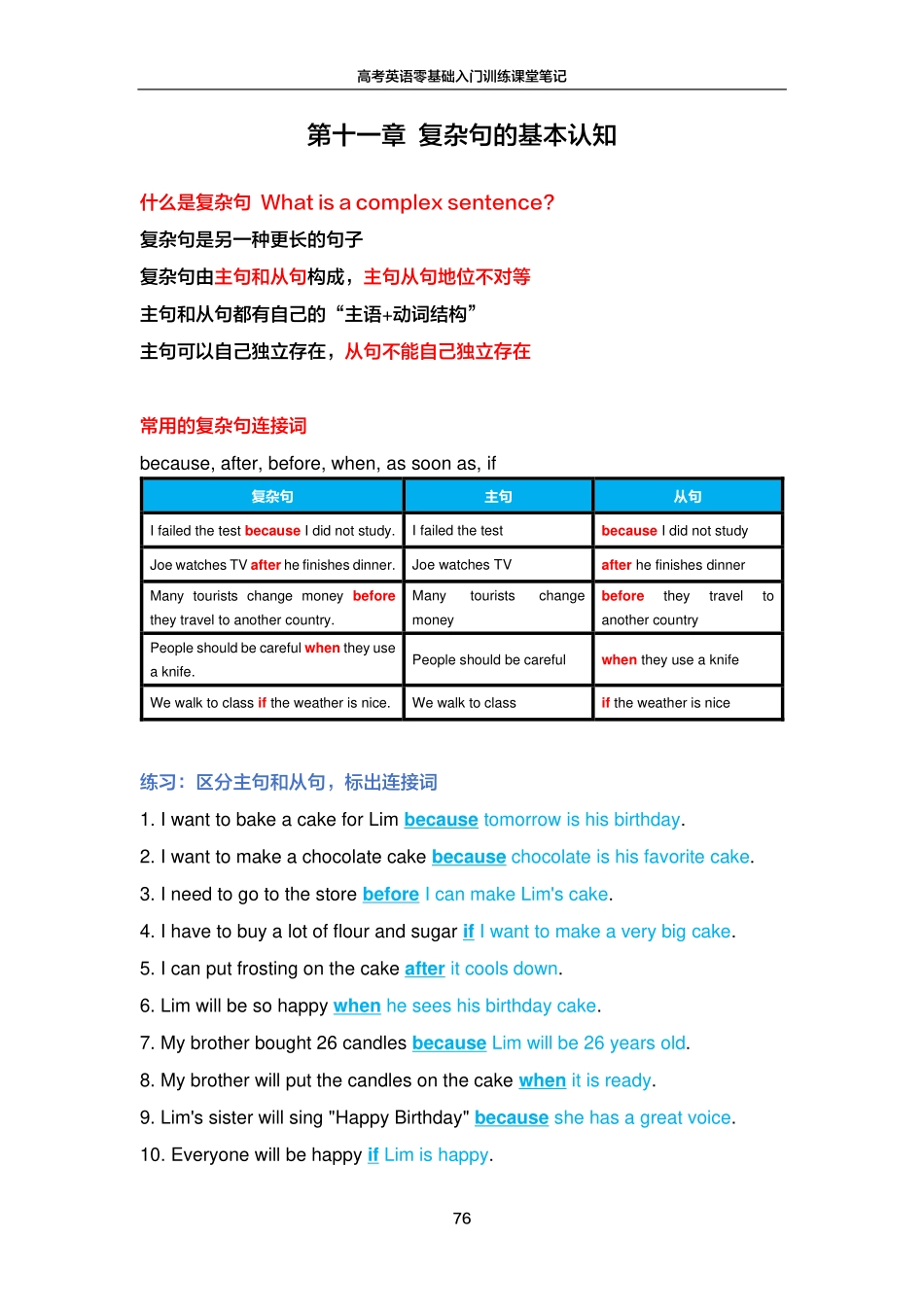 FREE高考英语零基础入门训练笔记11.pdf_第1页