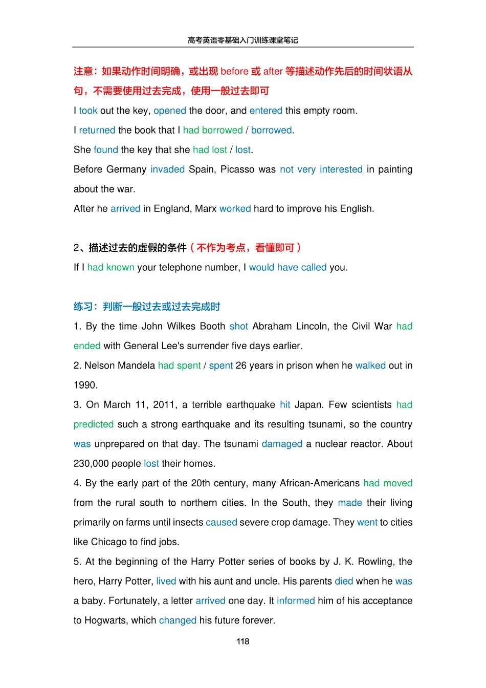 FREE高考英语零基础入门训练笔记18.pdf_第2页