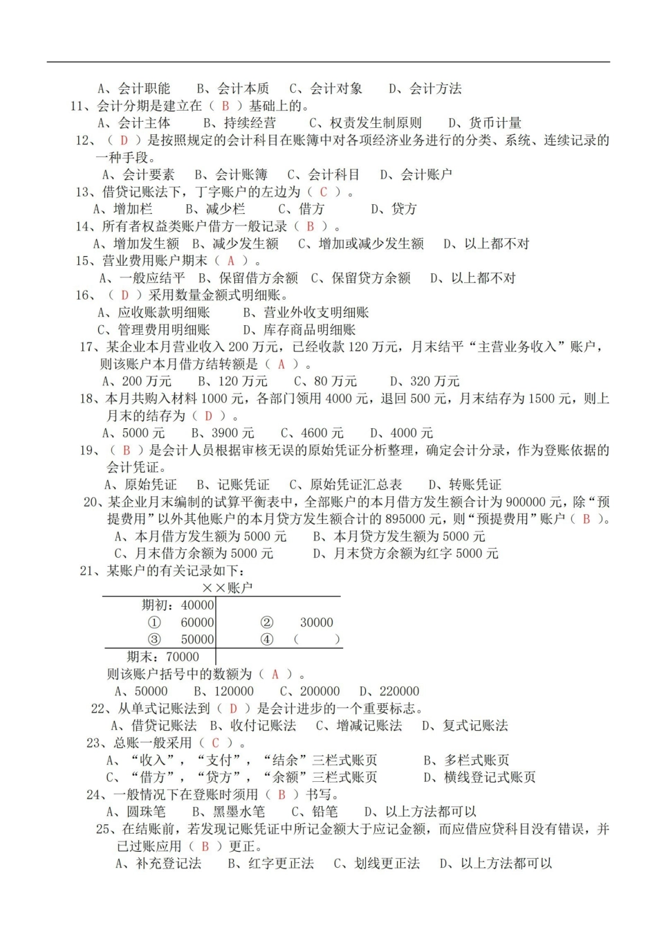 初级会计学考试试题及答案.pdf_第2页