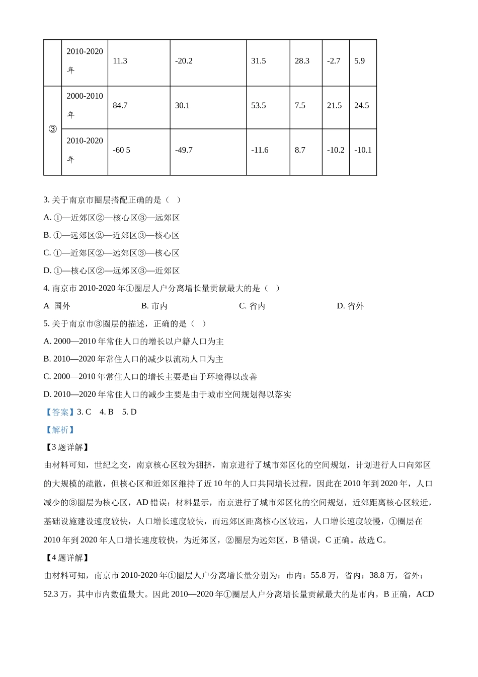 地理试题卷答案【高一下期末考】湖南省永州市2025学年上期高一期末质量监测试卷(7.8-7.10).docx_第3页