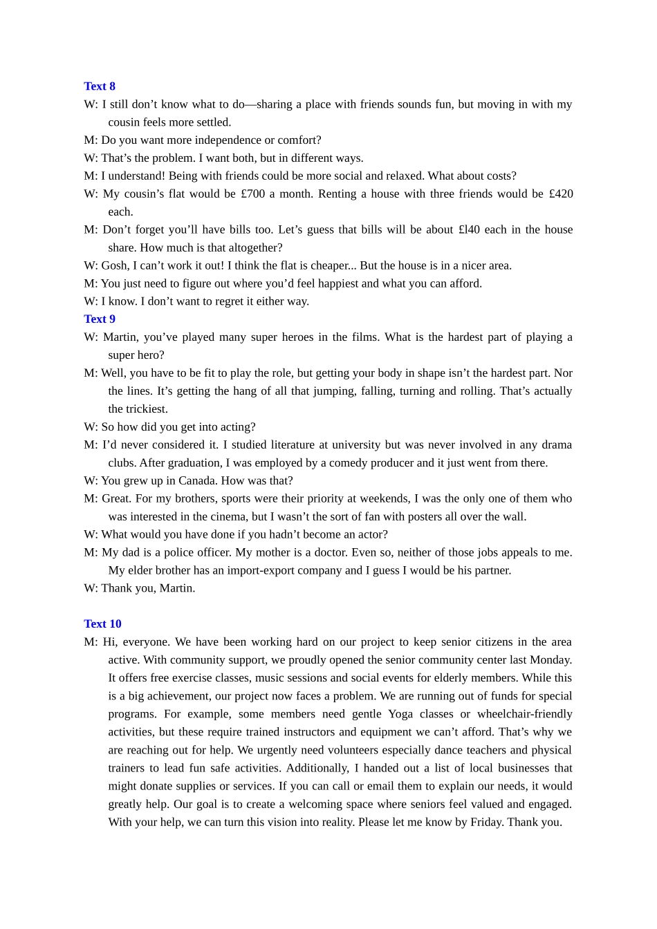 福州四校联盟2025-2026学年第一学期期中联考高三英语参考答案.docx_第3页