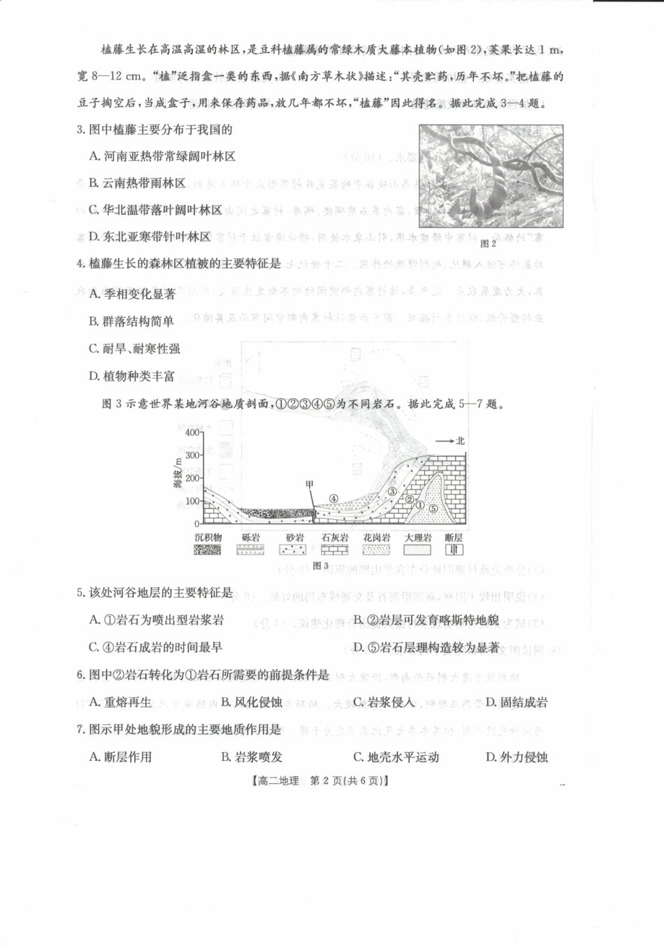 金太阳26-125B2027届高二上学期11月期中考试地理.pdf_第2页
