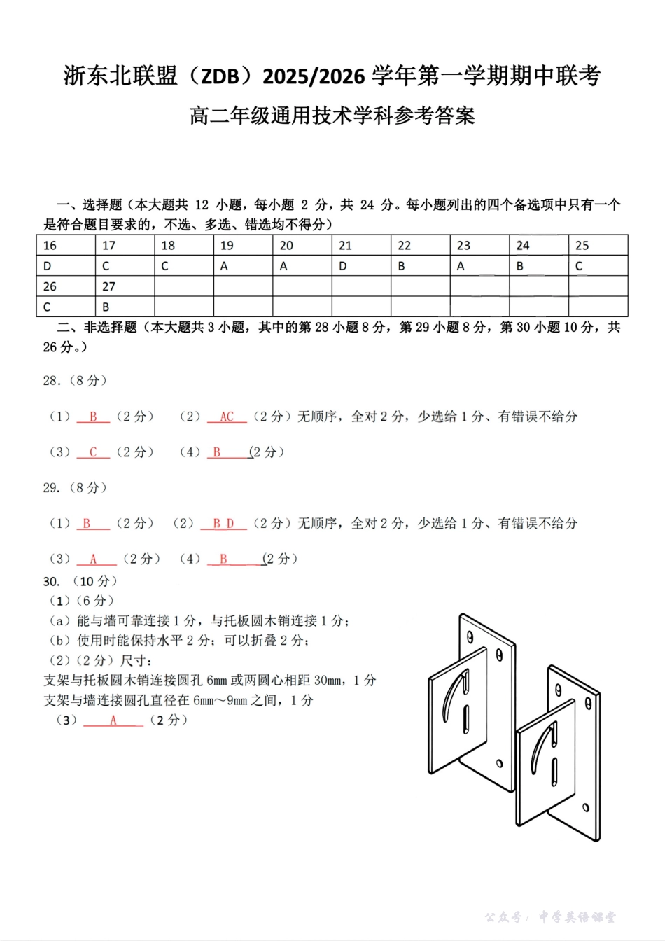 扫描件_高二年级信息技术学科参考答案.pdf_第2页