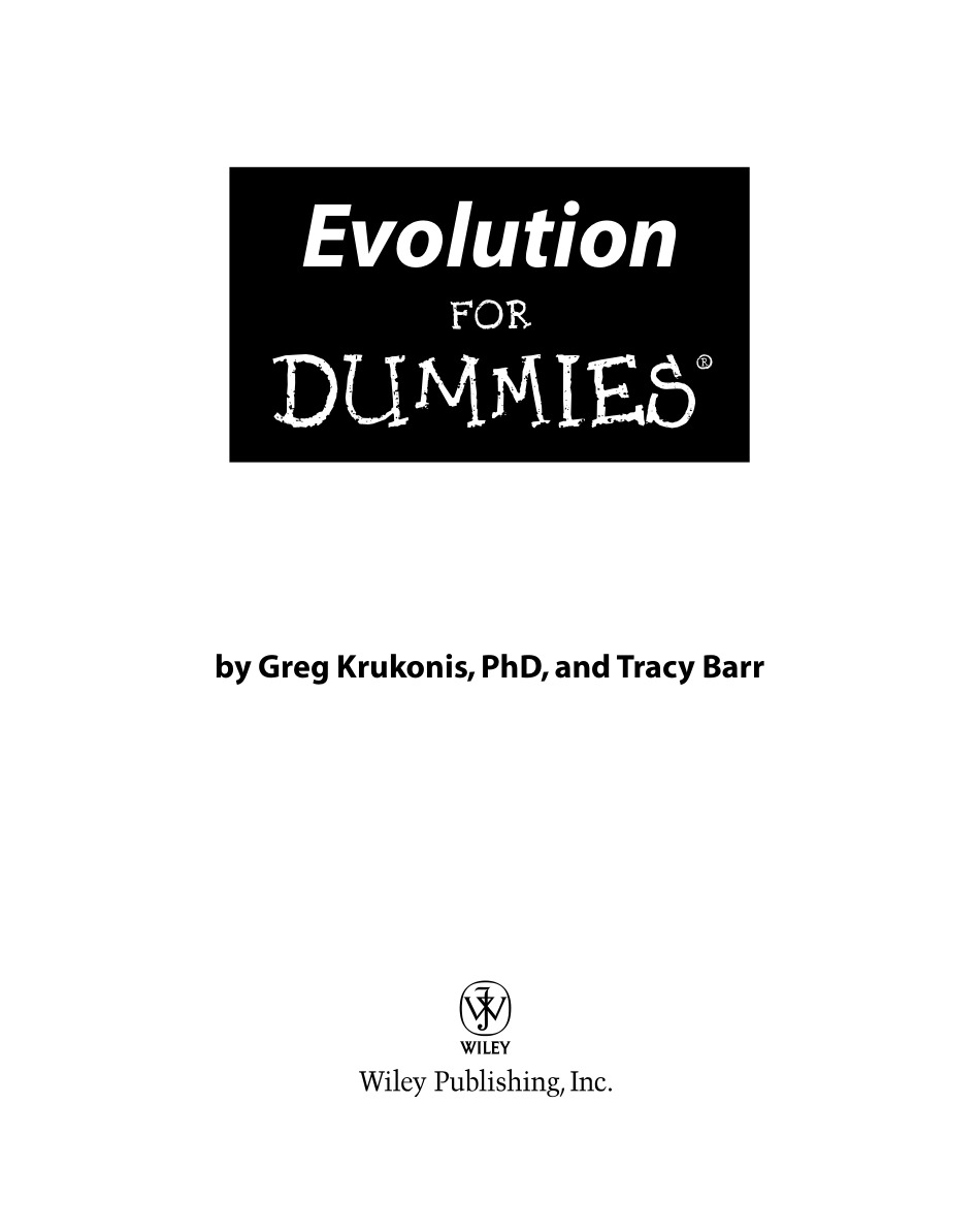 傻瓜科学系列.进化Evolution.For.Dummies.pdf_第1页