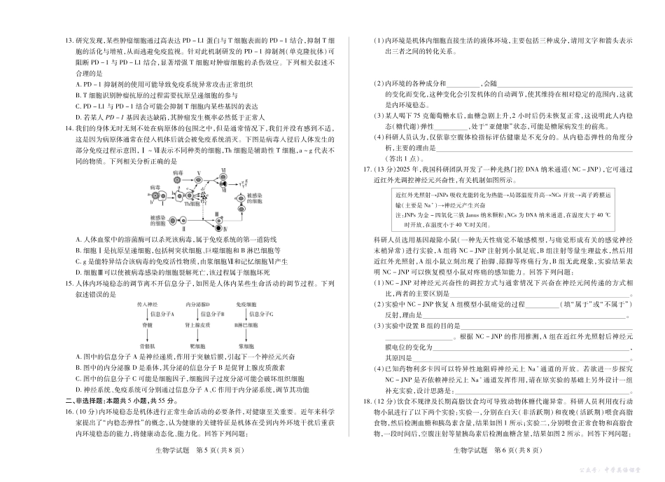 生物学安徽高二上期中.pdf_第3页