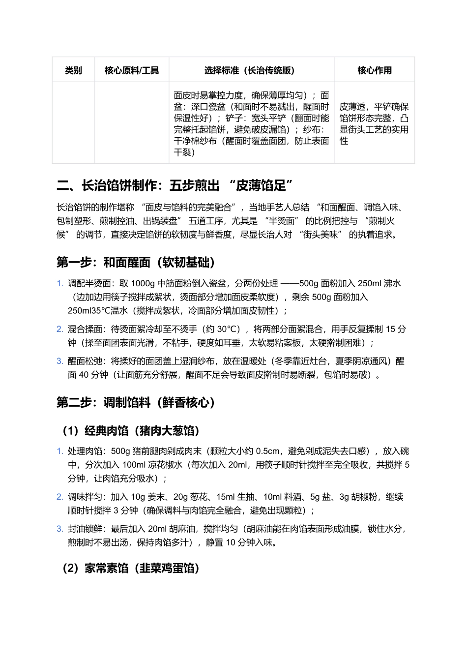 长治馅饼：晋东南街头的“皮薄馅足”家常味.docx_第2页