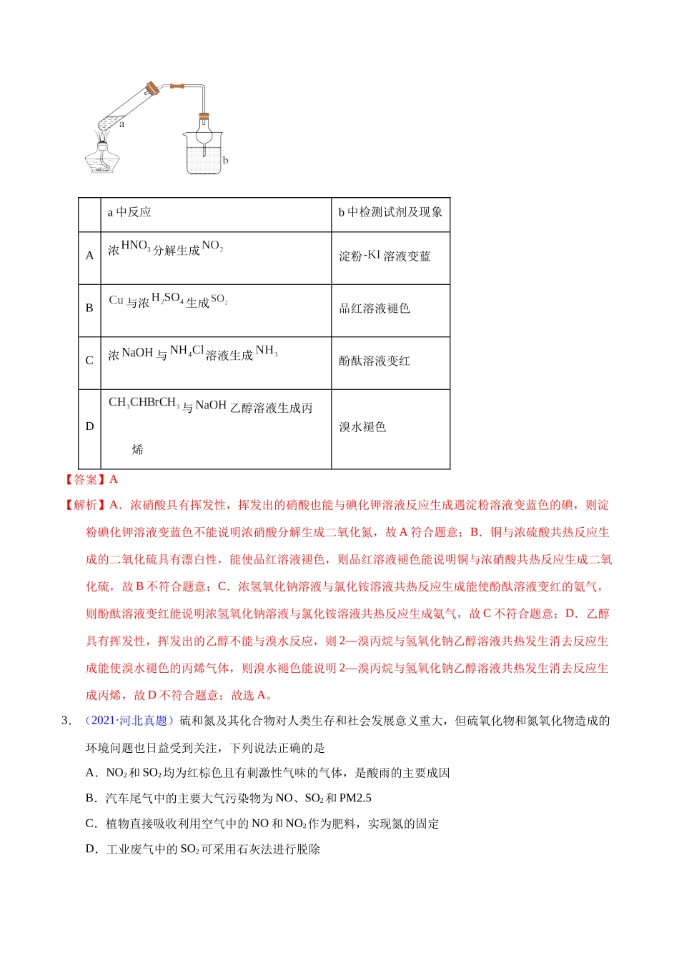 专题21 氮及其化合物(教师版).docx_第2页