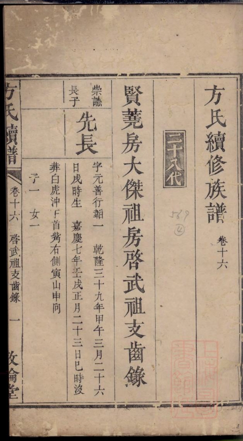 0496方氏续修族谱_014.pdf_第2页