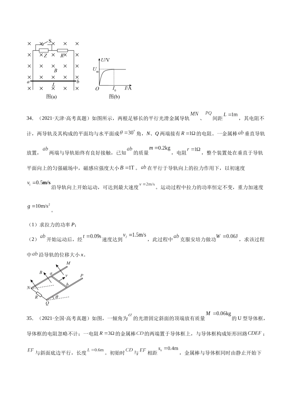 专题50 导体棒在导轨上运动问题(二)(学生版)(全国通用).docx_第2页