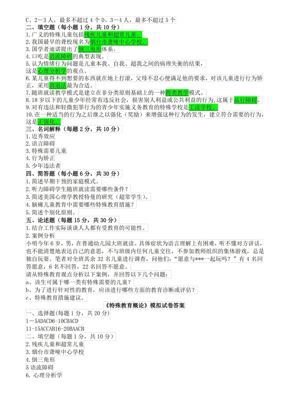 特殊教育概论试卷.pdf_第2页