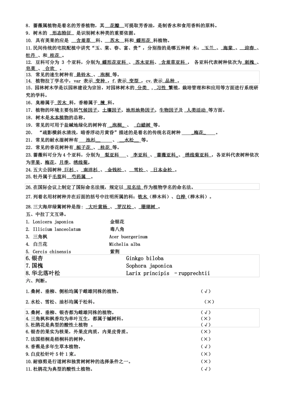 园林树木学试题及答案.pdf_第3页