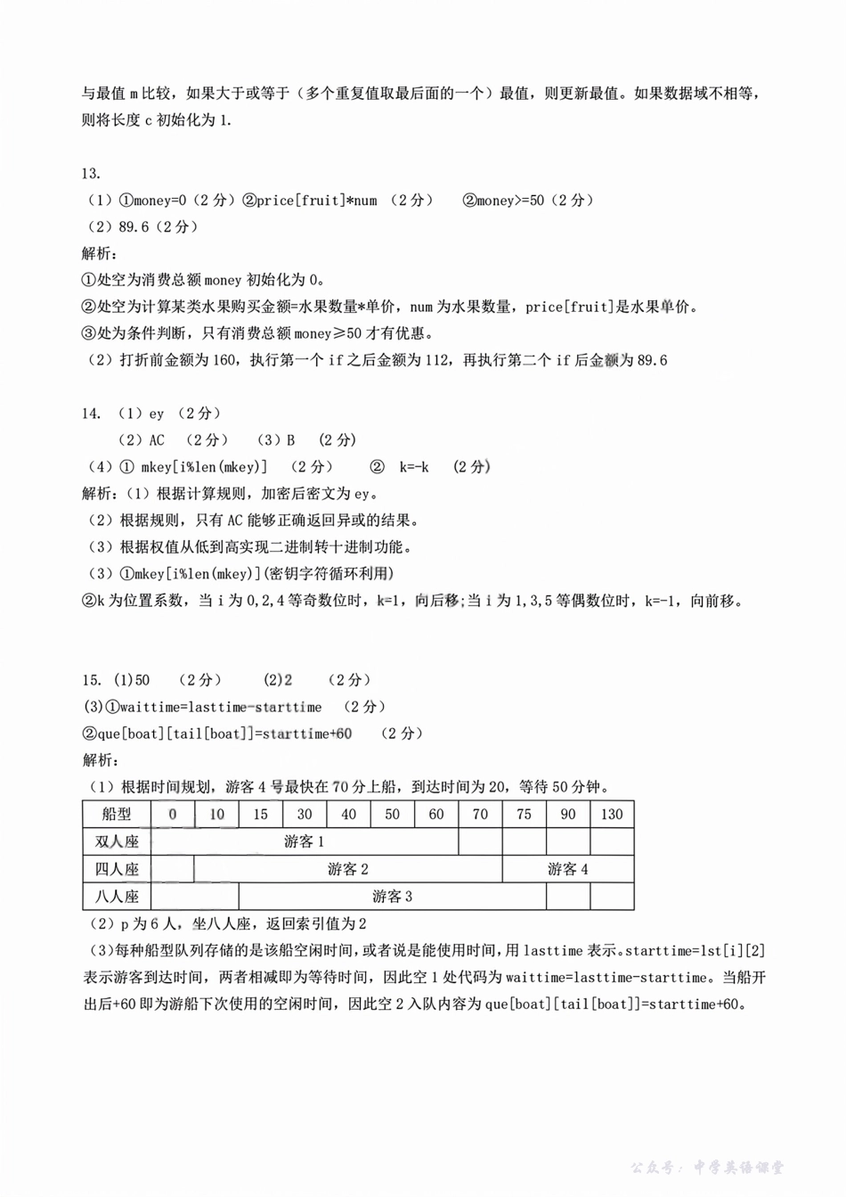 浙江省卓越高中联盟2025-2026学年高二上学期11月期中联考技术答案.pdf_第2页