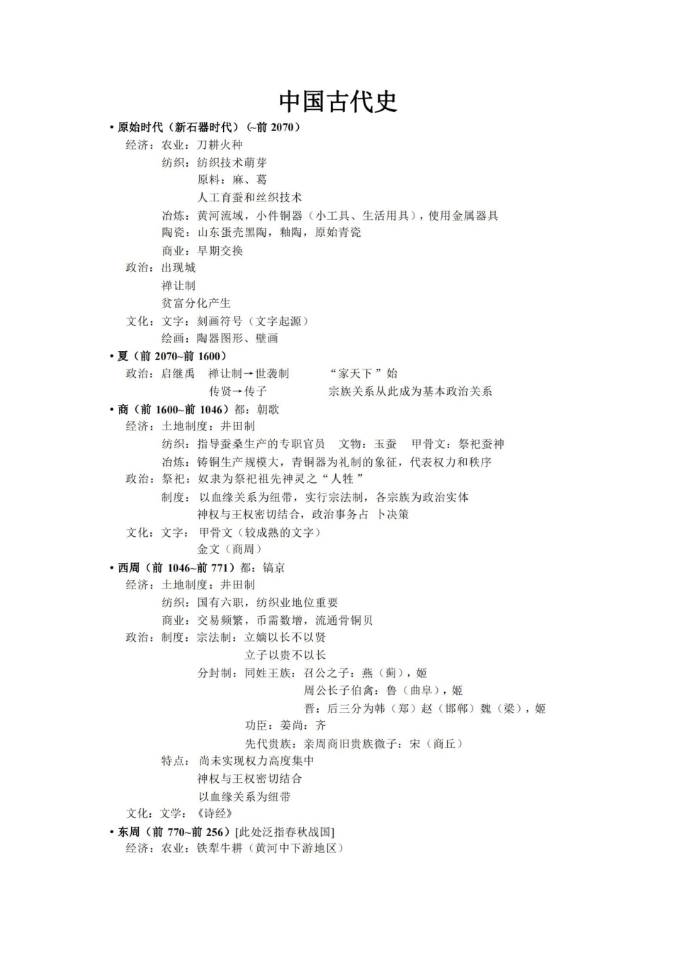中国古代史(按朝代整理).pdf_第1页
