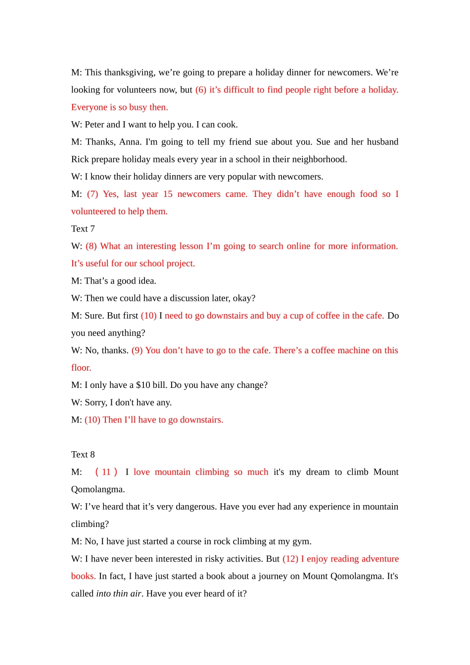 资阳市高中2023级第一次诊断性考试英语听力原文.docx_第2页