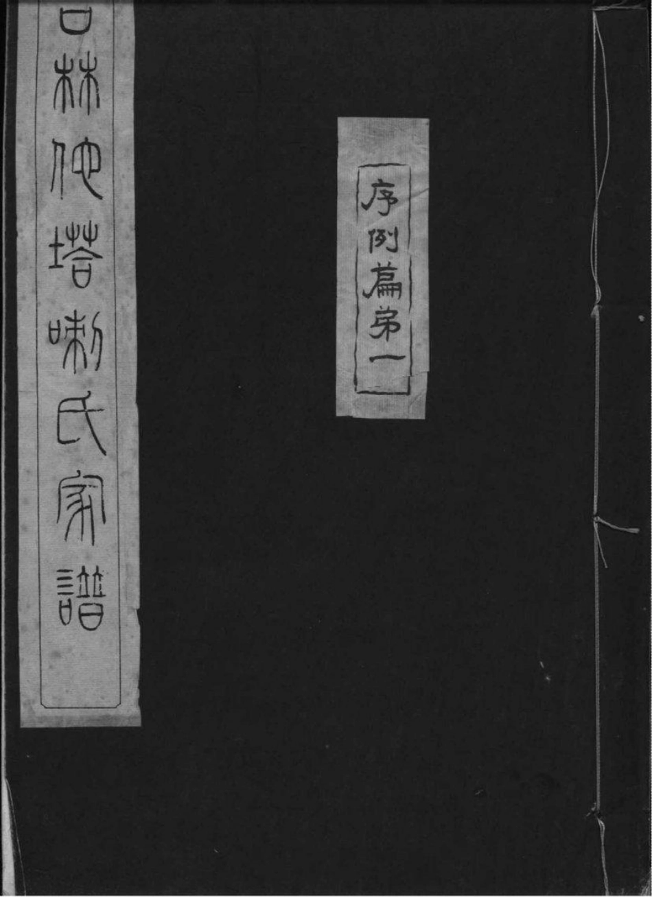 2160[吉林]他嗒喇氏家谱_001.pdf_第1页