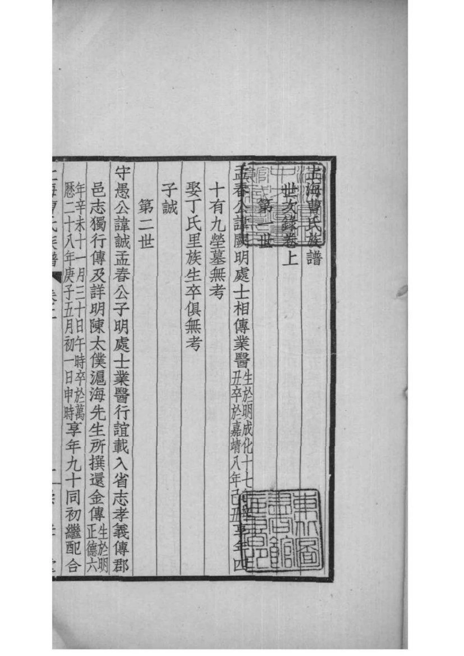 2174[上海]曹氏族谱_002.pdf_第2页