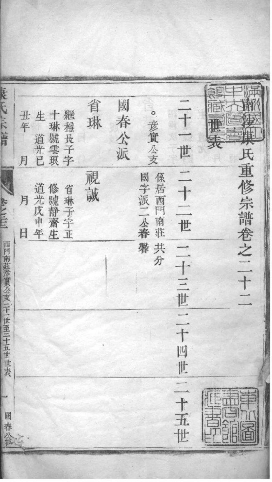 2223[江苏泰州]南沙康氏重修宗谱_018.pdf_第2页