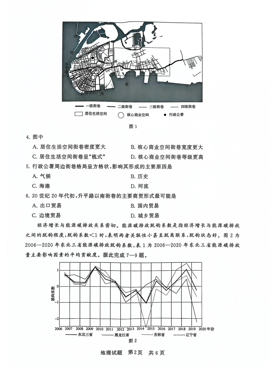 T8联考2025届高三12月地理试卷.pdf_第2页