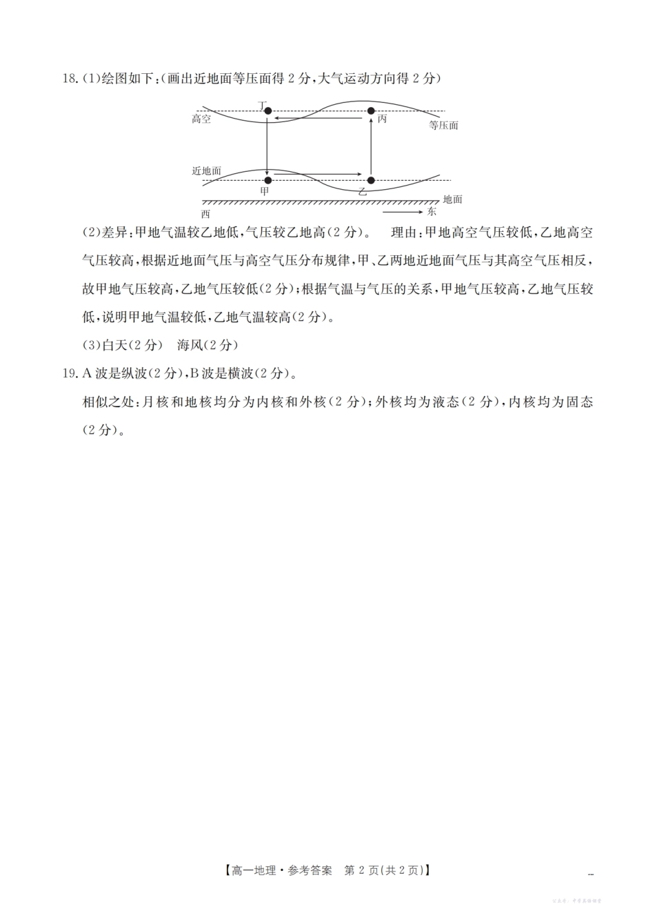 山西省三晋联盟山西名校2025-2026学年高一上学期11月期中联合考试(26-126A)地理答案.pdf_第2页