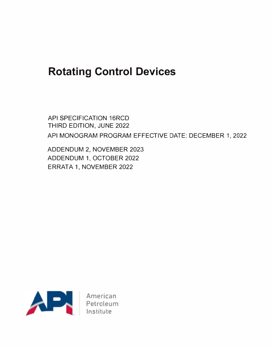 API 16RCD-3RD(2023) 旋转控制装置(英文版).pdf_第1页