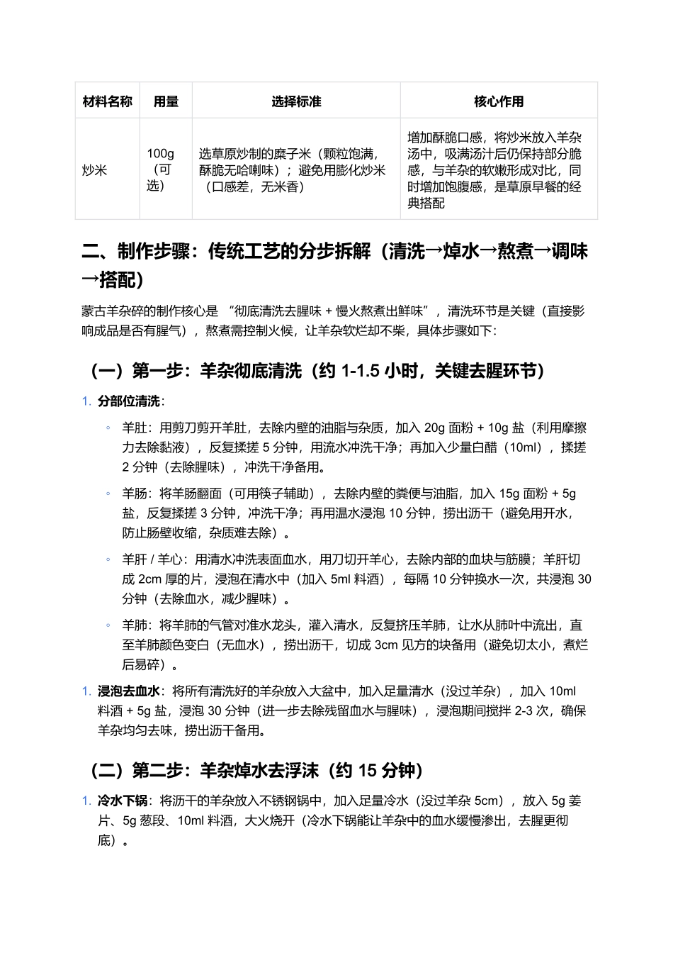 蒙古羊杂碎:草原清晨的暖胃珍馐,一口鲜醇的游牧风味.docx_第3页