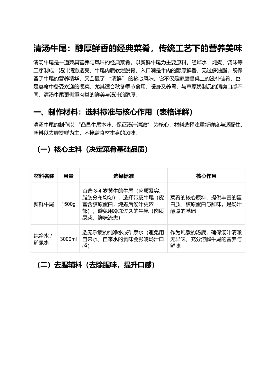 清汤牛尾:醇厚鲜香的经典菜肴,传统工艺下的营养美味.docx_第1页