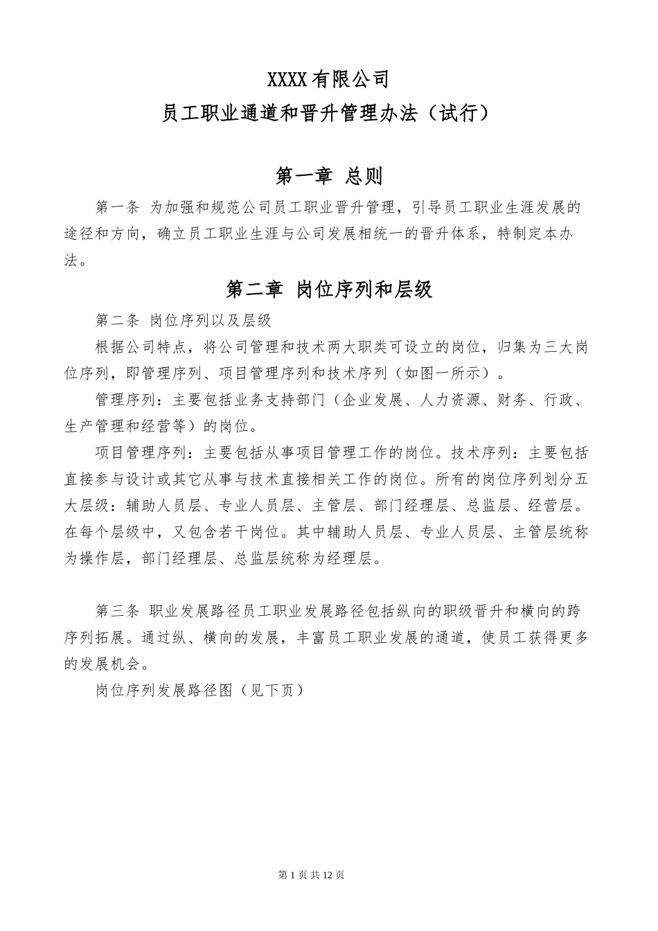 【职业晋升双通道】5 员工职业通道与晋升管理办法.docx_第1页